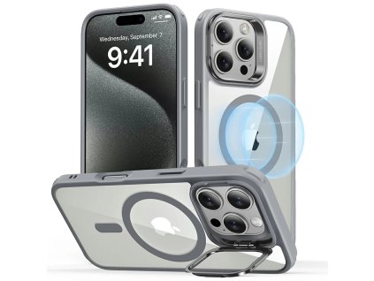 57624 esr kryt classic hybrid halolock kickstand pre iphone 16 pro sivy priehladny