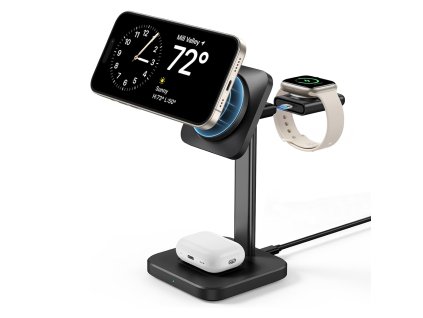 40799 esr nabijacia stanica 3v1 halolock pre iphone magsafe airpods pro a apple watch s odnimatelnou nabijackou pre hodinky cierna