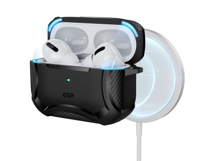 6583 esr ochranne puzdro cyber armor tough case halolock apple airpods pre 1 2 cierna