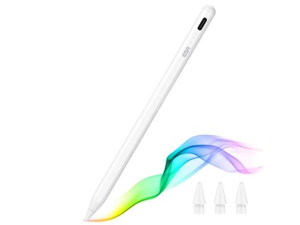 48849 esr stylus pen 6c00107 dotykove pero pre ipad magneticke uchytenie bluetooth usb c palm rejection naklon biele