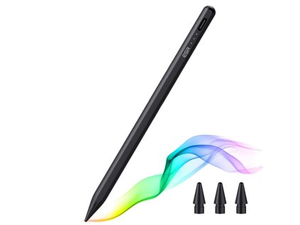 48846 esr stylus pen 6c00107 dotykove pero pre ipad magneticke uchytenie bluetooth usb c palm rejection naklon cierne