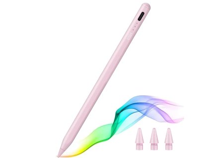 48852 esr stylus pen 6c00107 dotykove pero pre ipad magneticke uchytenie bluetooth usb c palm rejection naklon ruzove
