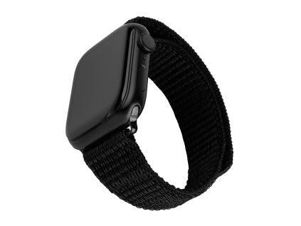 48585 fixed nylon sporty strap 32mm nylonovy sportovy remienok pre apple watch 1 10 se se 2 38 40 41 42mm cierny