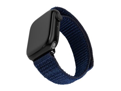 48594 fixed nylon sporty strap 32mm nylonovy sportovy remienok pre apple watch 1 10 se se 2 38 40 41 42mm tmavomodry