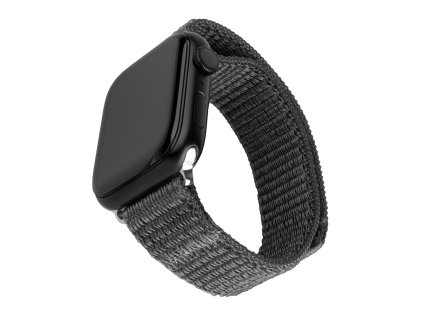 48582 fixed nylon sporty strap 35mm nylonovy sportovy remienok pre apple watch 1 10 se se 2 ultra ultra 2 42 44 45 46 49mm tmavosivy