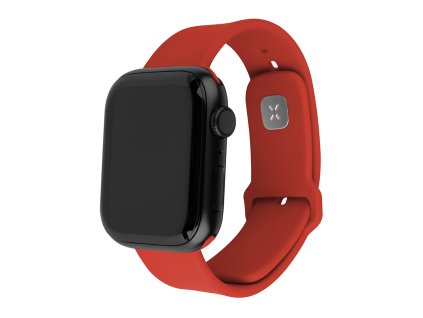 48564 fixed silicone sporty strap set 32mm silikonovy sportovy remienok set pre apple watch 1 10 se se 2 38 40 41 42mm cerveny