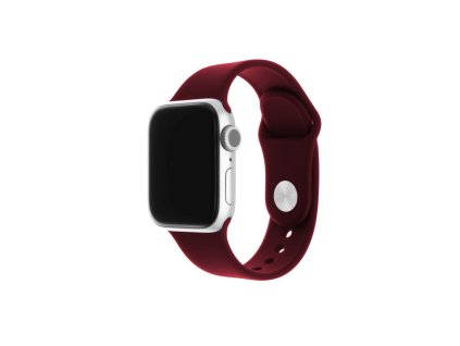 48552 fixed silicone sporty strap set 35mm silikonovy sportovy remienok set pre apple watch 1 10 se se 2 ultra ultra 2 42 44 45 46 49mm vinovy