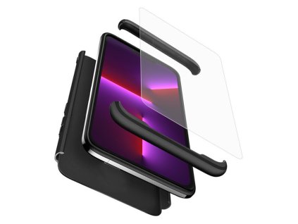 12685 gkk 360 puzdro ochranne sklo na displej iphone 13 pro cierna