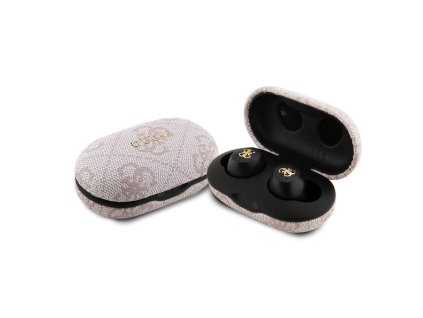 53724 guess wireless earbuds 4g metal gutwsp4egp bezdrotove sluchadla s nabijacou stanicou bluetooth 5 3 tws enc ipx5 300mah ruzove