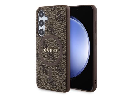 48021 guess 4g collection kozeny magsafe guhms24mg4gfrw kryt na samsung galaxy s24 plus hnedy