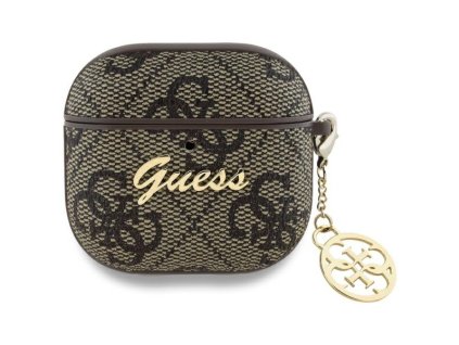 49605 guess 4g charm collection gua4g4gsmw ochranny obal pre apple airpods 4 hnedy