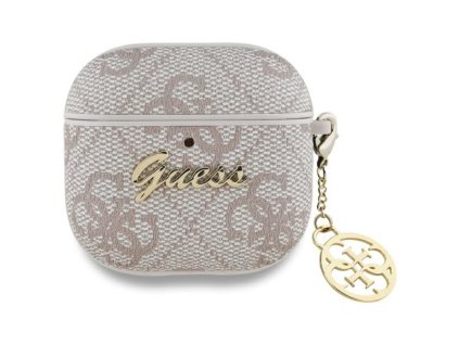 52095 guess 4g charm collection puzdro gua4g4gsmp pre apple airpods 4 ruzove