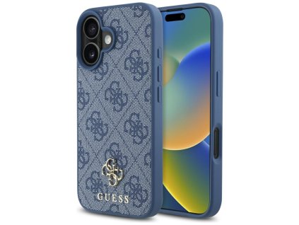 55002 guess 4g small and classic logo magsafe guhmp16sp4sm4mb ochranny kryt s magsafe a malym 4g logom pre iphone 16 modry