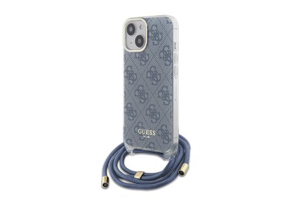 54906 guess crossbody cord 4g print guhcp15shc4seb crossbody puzdro s remienkom a 4g vzorom pre iphone 15 modre