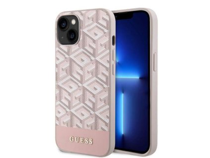 46728 guess gcube stripes magsafe kryt na iphone 14 guhmp14shgcfsep ruzovy
