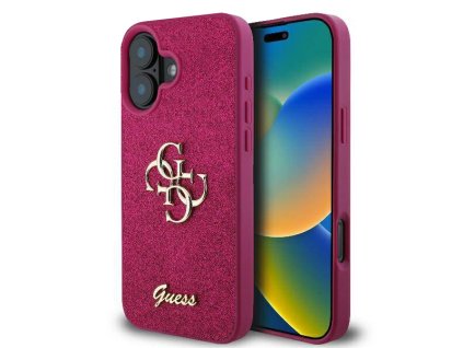 46701 guess glitter fixed big 4g kryt na iphone 16 guhcp16shg4sgu fialovy