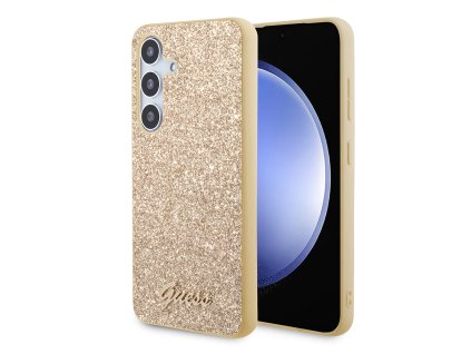 48048 guess glitter script guhcs24mhggshd kryt na samsung galaxy s24 plus zlaty