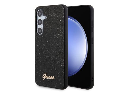 48054 guess glitter script guhcs24mhggshk kryt na samsung galaxy s24 plus cierny