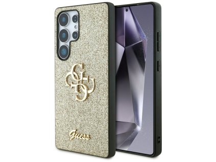 54699 7 guess glitter script big 4g logo guhcs25lhg4sgd kryt pre samsung galaxy s25 ultra zlaty