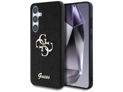 54684 guess glitter script big 4g logo guhcs25mhg4sgk kryt pre samsung galaxy s25 plus cierny