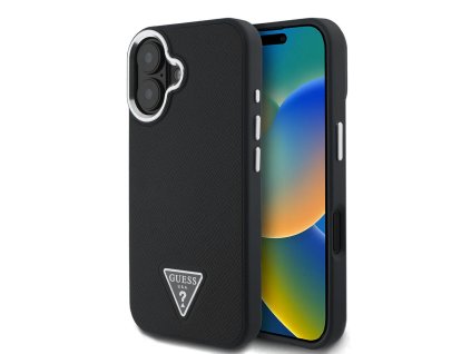 44100 guess grained triangle magsafe kryt na iphone 16 guhmp16spgtspsk cierny
