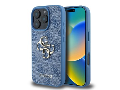56388 guess hardcase 4g big logo guhcp16x4gmgbl ochranny kryt s velkym 4g logom pre iphone 16 pro max modry