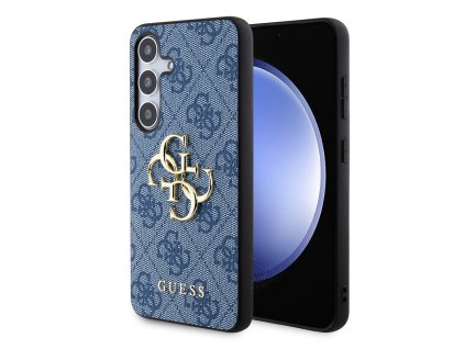 48027 guess hardcase 4g big metal logo guhcs24m4gmgbl kryt na samsung galaxy s24 plus modry