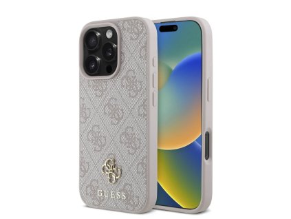 48891 guess hardcase 4g classic magsafe guhmp16lp4sm4mp kryt na iphone 16 pro ruzovy