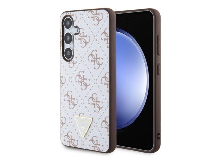 48309 guess hardcase 4g triangle metal logo guhcs24mpg4gph kryt na samsung galaxy s24 plus biely
