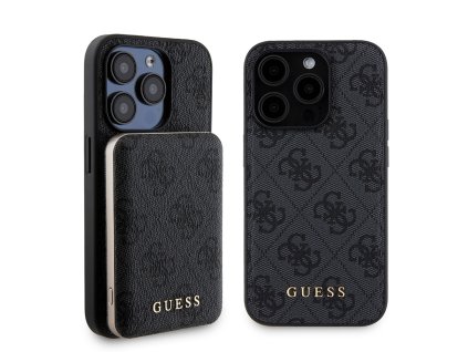 42477 guess hardcase powerbank magsafe gubpm5p15l4gemgk puzdro pre iphone 15 pro cierna