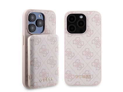42474 guess hardcase powerbank magsafe gubpm5p15l4gemgp puzdro pre iphone 15 pro ruzova