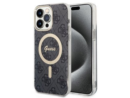 44496 guess iml 4g magsafe kryt na iphone 15 pro guhmp15lh4stk cierny