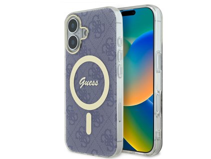 44451 guess iml 4g magsafe kryt na iphone 16 guhmp16sh4stb modry