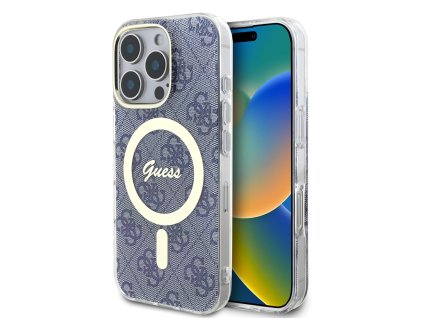 44445 guess iml 4g magsafe kryt na iphone 16 pro guhmp16lh4stb modry