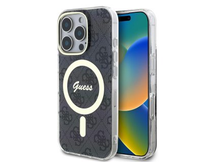 44448 guess iml 4g magsafe kryt na iphone 16 pro guhmp16lh4stk cierny