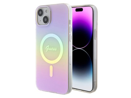 44322 guess iml duhovy kryt s magsafe na iphone 15 guhmp15shitsp ruzovy