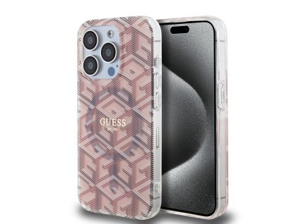 44364 guess iml gcube kryt s magsafe na iphone 15 pro max guhmp15xhgcustgp ruzovy