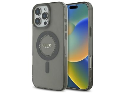 44412 1 guess iml kryt s kamienkami a magsafe na iphone 16 pro guhmp16lpftdtek cierny