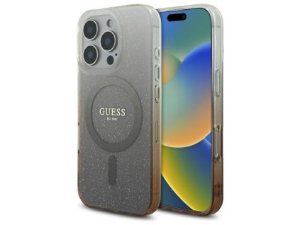 44337 6 guess iml trblietavy prechodovy kryt s magsafe na iphone 16 pro max guhmp16xhgrcelw hnedy