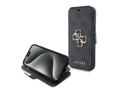 44802 guess knizkove puzdro book 4g na iphone 15 gubkp15s4gmggr sive