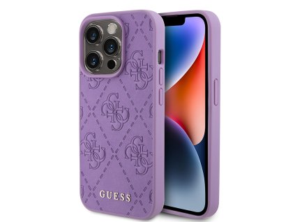 44739 guess kozeny kryt s 4g reliefom na iphone 15 pro max guhcp15xp4epmu svetlofialovy