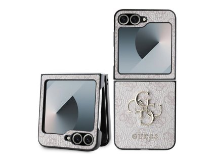 49017 guess kozeny obal 4g metal logo guhczf64gmgpi samsung galaxy z flip6 ruzovy