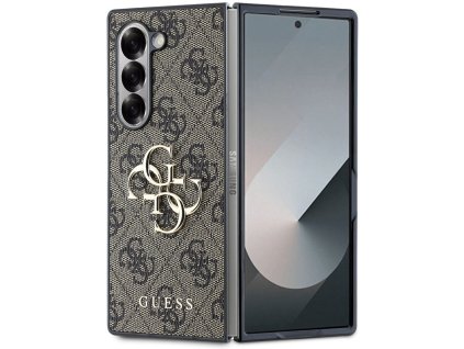 49023 guess kozeny obal 4g metal logo guhczfd64gmgbr samsung galaxy z fold6 hnedy