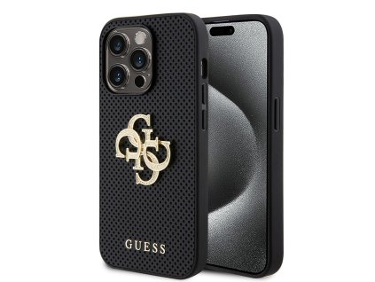 45507 guess kozeny perforovany kryt 4g na iphone 15 pro max guhcp15xpsp4lgk cierny