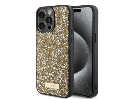 44088 guess kryt s kamienkovym logom na iphone 15 pro max guhcp15xpfgsbsd zlty
