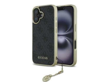 46761 guess pevny kryt 4g charms collection na iphone 16 plus guhcp16mgf4ggr cierny