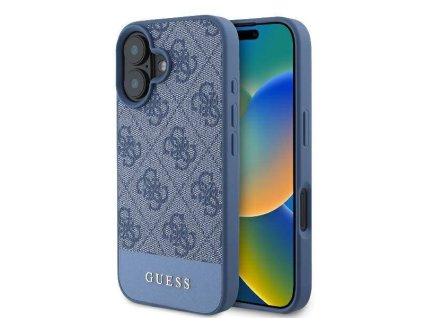 45978 guess pevny kryt 4g s dolnym pruhom na iphone 16 guhcp16sg4glbl modry
