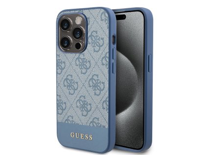 45075 guess pevny kryt 4g stripe collection na iphone 15 pro guhcp15lg4glbl modry