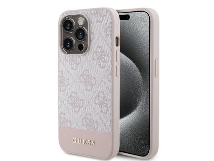 45078 guess pevny kryt 4g stripe collection na iphone 15 pro guhcp15lg4glpi ruzovy