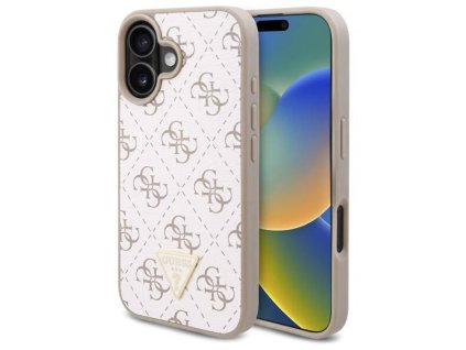 45546 guess pevny kryt 4g triangle metal logo na iphone 16 guhcp16spg4gph biely